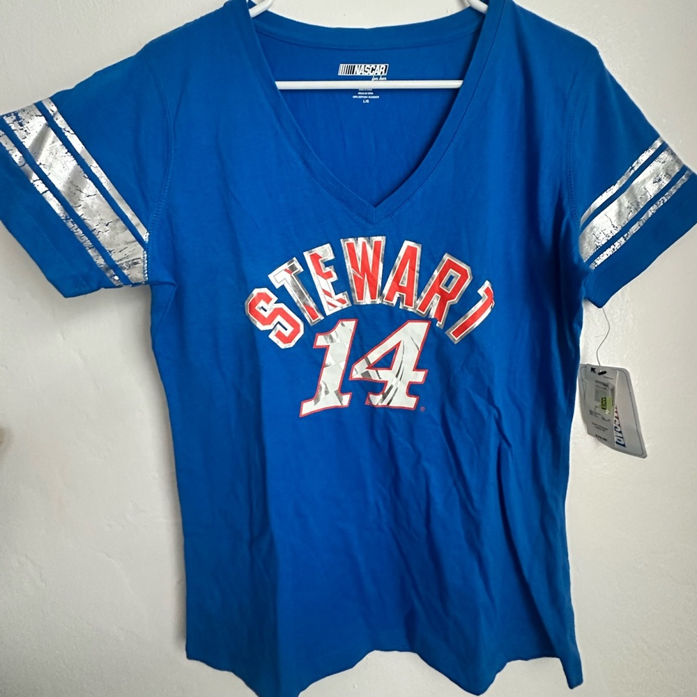 Blue NASCAR Stewart 14 T-Shirt